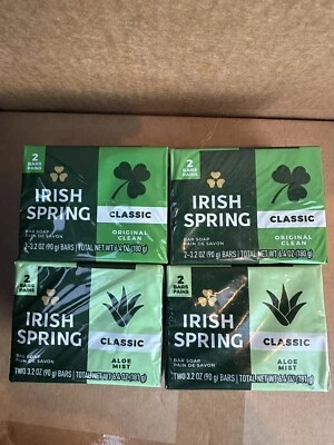 Irish Spring Original Scent Classic - 12 Bars Total- Lot of 6- 2 Pack 3.2oz Bars - Image 1 of 3