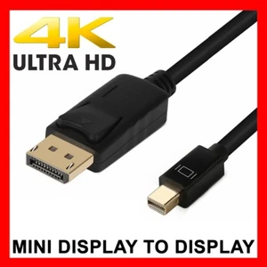 1.8M / 3M Mini DisplayPort DP to Display Port DP Cable For MacBook Pro Air Mac - Picture 1 of 9