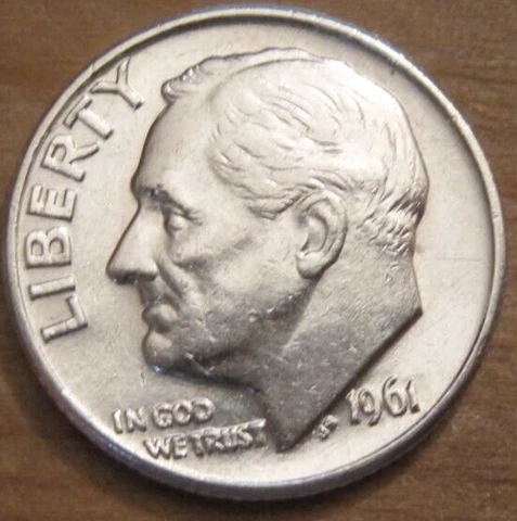 1961 D ROOSEVELT DIME - SEE PHOTOS ** 102 Cover