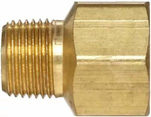 Reducer 1/4 Female Npt to 1/8 Male Npt Pipe Adapter Brass Fitting WAG 28191L - Picture 1 of 3