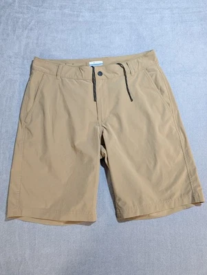 Pantalones Cortos de Caminar Columbia 10" Beige Tostado Para Hombre Talla 32/42 Calce Regular Foto 1 de 4