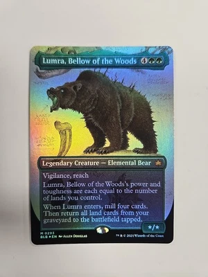 Lumra, Bellow of the Woods (Borderless) (0293) Bloomburrow Foil - Image 1 of 2