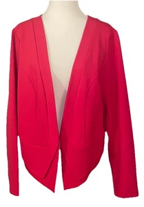 TORRID WOMEN'S PLUS SZ PINK CUTAWAY BLAZER LONG SLEEVE OPEN FRONT SZ 3 (3X) - Picture 1 of 3