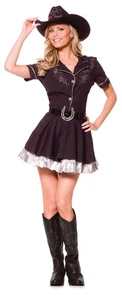 Underwraps Sexy Rhinestone Cowgirl Adult Costume Large 12-14 - Picture 1 of 2