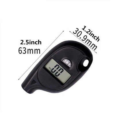 Black ABS Car Motor Tyre Pressure Tester Mini Digital Tire Pressure Gauge Tools — 第 1/4 张图片