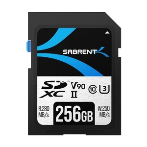 Scheda SD 256GB v90 SDXC Card UHS II Memoria SD U3 Memory Card con R280MB/s - Foto 1 di 7