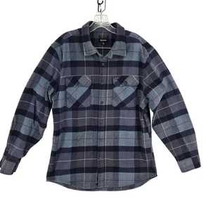 Brixton Flannel Shirt Mens XL Plaid Button Down Long Sleeve Cotton Blend - Picture 1 of 10