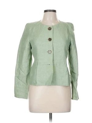 Blazer verde para mujer Anne Klein 6 Petites Foto 1 de 4