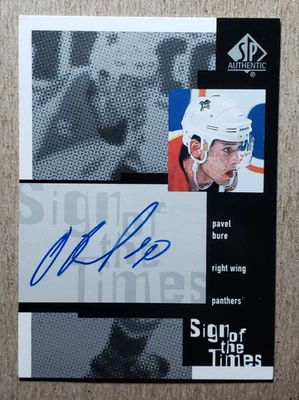 1999-00 SP Authentic Sign of the Times Pavel Bure Auto Florida Panthers - Image 1 of 2