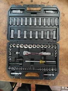 Dewalt 84 Piezas Kit de Mantenimiento Llave Mecánica Destornillador Juego de Enchufes 1/4 3/8 - Imagen 1 de 2