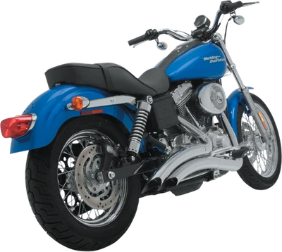Sistema de escape Vance & Hines cromado Big Radius 1991-2005 Harley Dyna Super Glide Foto 1 de 4