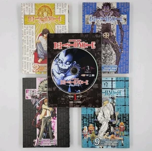 LOTE DE DVD y libro DEATH NOTE 5 discos volumen 1 caja + 4 cómics manga Shonen Jump - Imagen 1 de 17