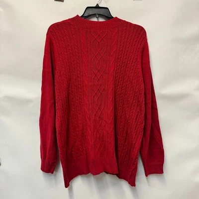 Karen Scott Womens Plus 2X New Red Amore Mock Neck Cable Knit Sweater NWT CT61 - Image 1 of 3