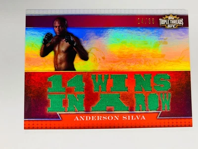 2012 TRIPLE THREADS UFC MATERIAL /36 ANDERSON SILVA #TTR-ASI - Image 1 of 2
