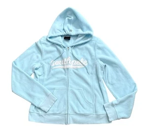 SOUTHPOLE Girls Youth Size XL Blue Fleece Logo Full Zip Hoodie Hooded Jacket - Picture 1 of 6