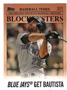 2012 Topps Update Blockbusters Jose Bautista Toronto Blue Jays #BB-30 - Picture 1 of 1