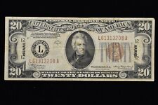 1934-A $20 HAWAII NOTE ✪ VF VERY FINE ✪ EMERGENCY ISSUE WWII BILL 208 ◢TRUSTED◣