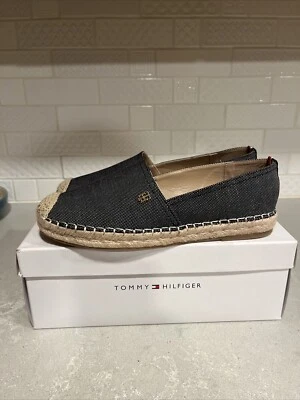 ¡Nuevo! Mocasín Tommy Hilfiger para mujer plano talla 10 azul sin cordones  Foto 1 de 4