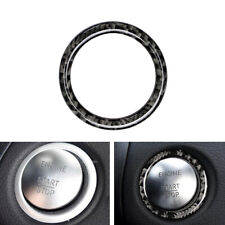 Carbon Fiber Ignition Key Ring Cover Trim For Mercedes Benz C Class W204 2011-14