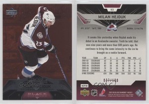 2007-08 Upper Deck Black Diamond Ruby /100 Milan Hejduk #93