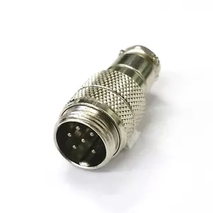 NUOVO connettore microfono cellulare CB maschio in linea o radio prosciutto 6 pin - Foto 1 di 1