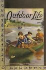 1923 Fishing Canoe Motorboat Outdoor Nature Sport Female Vintage Art Cover Vi41