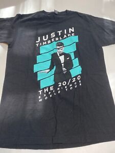 2013 Justin Timberlake Jt The 20/20 Experience World Tour T-Shirt Sz M Black