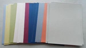 Mixed Lot 45 Sheets 8.5 x 11 Single Sided Textured Cardstock Paper - Picture 1 of 2