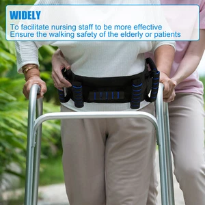 Gait Belt with 7 Handles and Quick Release Buckle Nonslip Transfer Gait EQ - Picture 1 of 11