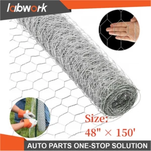 Labwork 48"×150' 2" Holes Galvanized Poultry Net - Metal Fencing / Chicken Wire - Picture 1 of 15