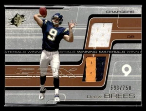 2001 SPx #WM-DB2 Drew Brees Winning Materials #/750 - Picture 1 of 2