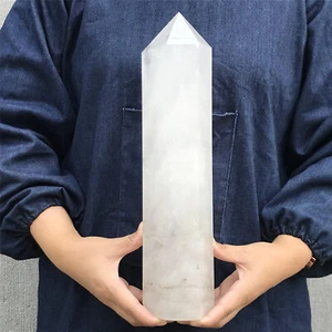 Obelisco de cuarzo de cristal blanco natural de 6,3 libras Healing XA3332 - Imagen 1 de 18
