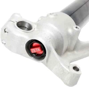 Zeta Black Aluminum Front Fork Bottom Adjuster for Suzuki RMZ450 20-23 - Picture 1 of 3