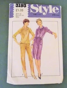 Vintage Style Sewing Pattern No. 3193 Size 12, Bust 87 cm - Picture 1 of 2