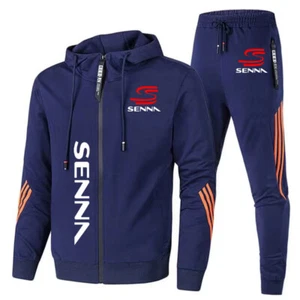 + Set tuta e felpa stampata Ayrton Senna Men con cappuccio - Foto 1 di 77