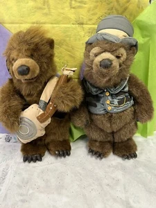 VTG Disney Store Country Bears Henry & Tennessee Plush Teddy Bear Toy 17" Lot - Picture 1 of 11
