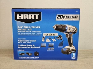 Hart 20 V 3/8" Akku-Bohrschrauber Projekt-Kit Akku enthalten schwarz (HPPK01B) - Bild 1 von 3