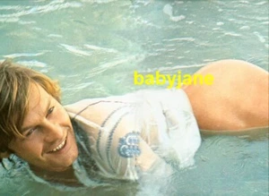 005 FOTO PASTEL DE CARNE LATERAL HELMUT BERGER PARA LADO TRASERO ACOSTADO EN AGUA - Imagen 1 de 1