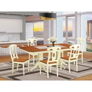 7 Pc Dining room set for 6-Dining Table with Leaf and 6 Dining ... - Picture 1 of 4