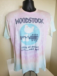 Liquid Blue Woodstock Tie Dye T-Shirt Size Large - Picture 1 of 5