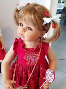 Künstlerpuppe Lollypop von Monika Levenig, 80 cm, +Zertifikat Lim. 500, Rarität! - Bild 1 von 6