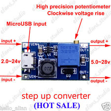 2A DC-DC Boost Step up Adjustable Converter Micro USB 3-24V to 6V 9V 12V 15V 24V