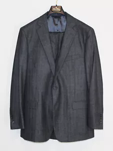 Brooks Brothers Made Italy 1818 Regent Herringbone Wool Grey 2Pc Suit 42R 37-31 - Bild 1 von 16