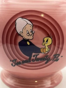 Fiestaware Tweety Vogel & Oma Teekanne 1994 Looney Tunes Fiesta Rose im Ruhestand - Bild 1 von 10