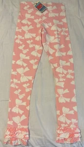 NWT Matilda Jane Good Hart Pink Bow Leggings Girls 12 - Picture 1 of 2