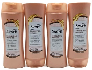 Lot of 4 Suave Coconut Oil Infusion Damage Repair Shampoo & Conditioner Set - Picture 1 of 2