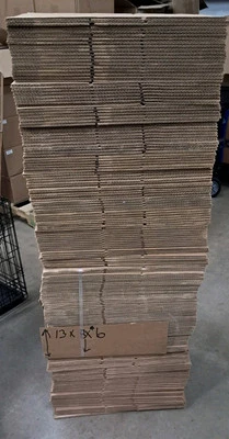 13x8x6 (Bursting Tested 200lbs Per Sq Inch Uline) $8 Per 25 Boxes - Image 1 of 4