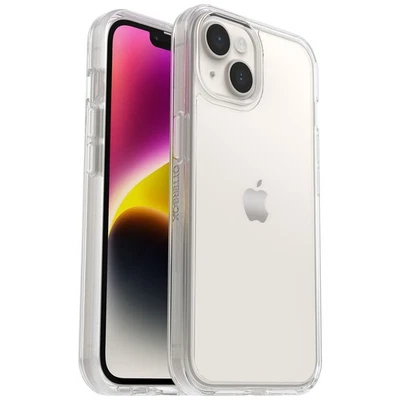 OtterBox SERIE SIMETRÍA + Funda Transparente para Apple iPhone 14 - Transparente Foto 1 de 4