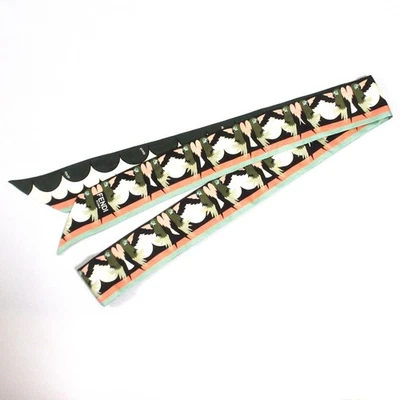 Bufanda de seda FENDI Rappy 62141000 multicolor para mujer USADA Foto 1 de 4