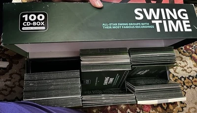 Jazz-Swing Time 100 CD Box Set, CDs sehr gut, Karton etwas Gebrauchsspuren - Bild 1 von 2